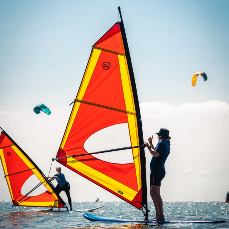 Group windsurfing lesson